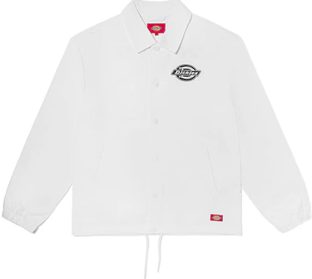 Dickies Twill Logo Coach Jacket Unisex White DK007366C4D Buy Dickies Twill Logo Coach Jacket Unisex White DK007366C4D