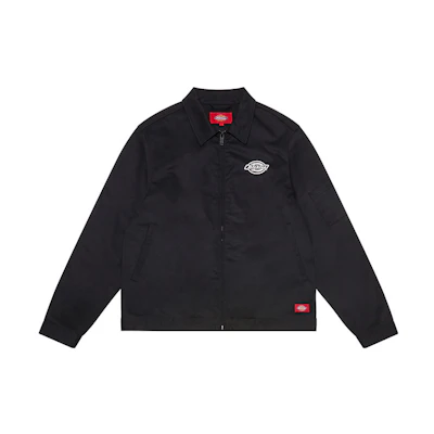 Dickies Twill Logo Print Long Sleeve Jacket Unisex Black DK009546BLK