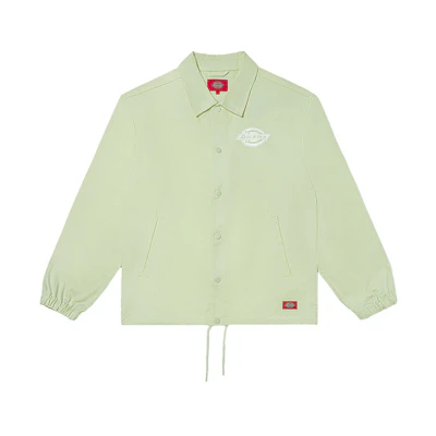 Dickies Twill Print Logo Coach Jacket Unisex Celadon Green DK007366C34