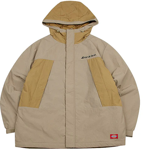 dickies-two-tone-hooded-puffer-jacket-sand-color-dk-008136-ch-1