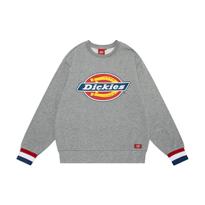 Dickies Two-Tone Logo Crewneck Sweatshirt Mid Gray Unisex DK009587CQ8