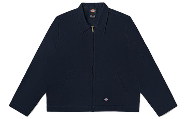 Dickies Unisex Black Zip-Up Long Sleeve Collared Jacket DK011776CG7