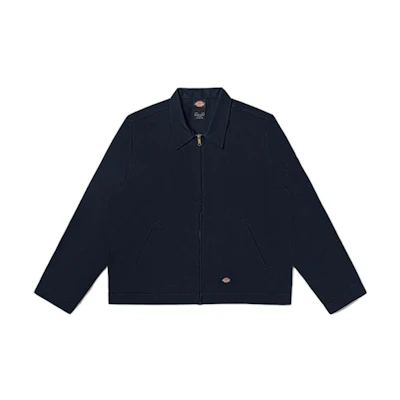 Dickies Unisex Black Zip-Up Long Sleeve Collared Jacket DK011776CG7