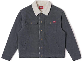 Dickies Unisex Cement Gray Sherpa Fleece Casual Jacket DK012575-CN8 Dickies Unisex Cement Gray Sherpa Fleece Casual Jacket DK012575-CN8