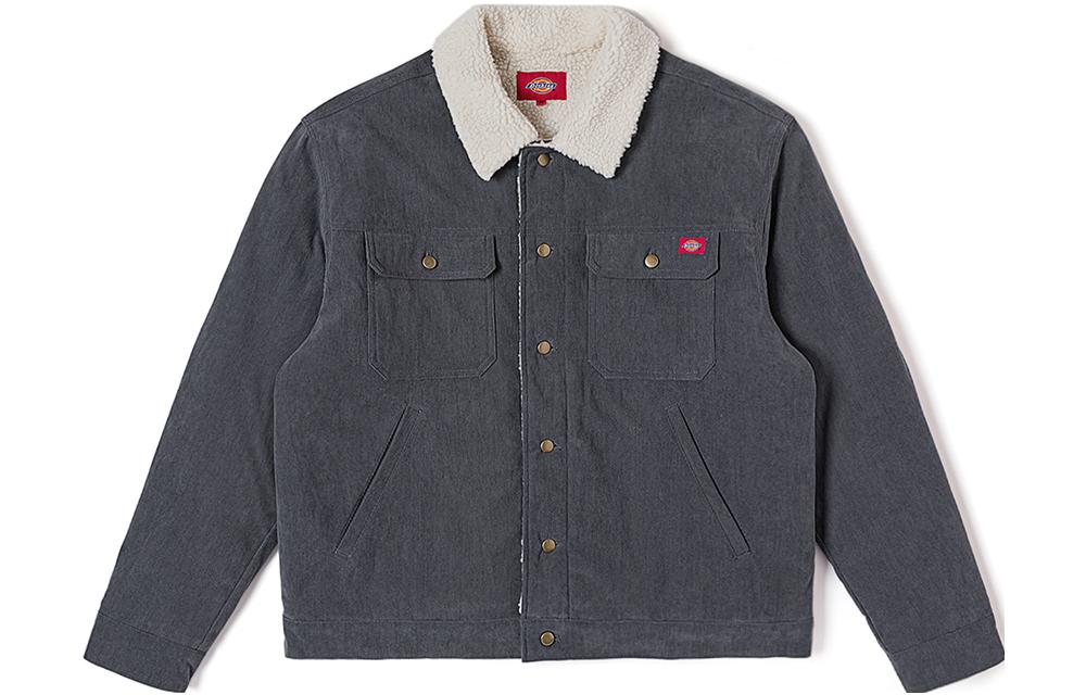 Order Dickies Unisex Cement Gray Sherpa Fleece Casual Jacket DK012575-CN8