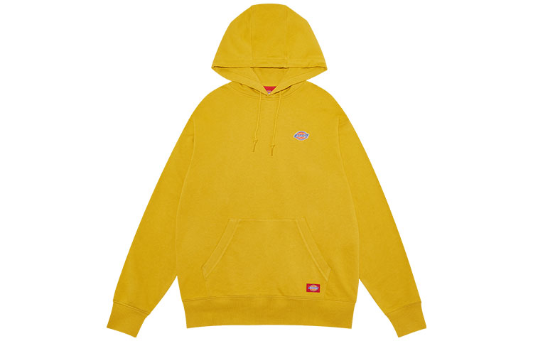 Dickies Unisex Cotton Logo Badge Hoodie Ginger Yellow DK008874C01