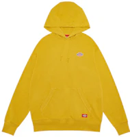 Dickies Unisex Cotton Logo Badge Hoodie Ginger Yellow DK008874C01 Dickies Unisex Cotton Logo Badge Hoodie Ginger Yellow DK008874C01