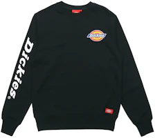 Dickies Unisex Cotton Logo Crewneck Sweatshirt Black DK008148BLK Dickies Unisex Cotton Logo Crewneck Sweatshirt Black DK008148BLK