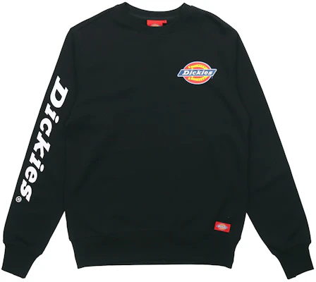 Dickies Unisex Cotton Logo Crewneck Sweatshirt Black DK008148BLK Buy Dickies Unisex Cotton Logo Crewneck Sweatshirt Black DK008148BLK