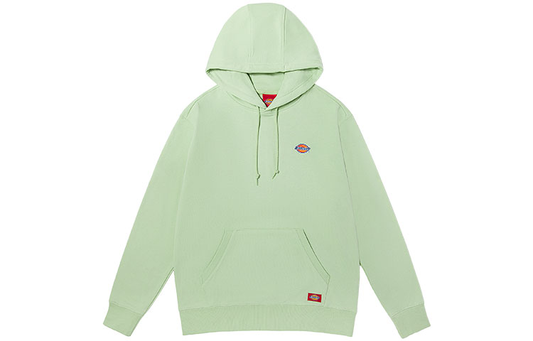 Dickies Unisex Cotton Logo Patch Hoodie Pale Green DK008874C34
