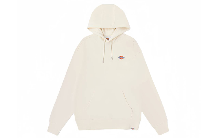 Dickies Unisex Cream White Hooded Pullover Sweatshirt DK010945-175927-C4D
