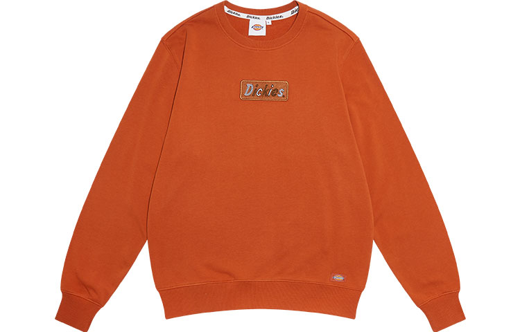 Dickies Unisex Embroidered Logo Crewneck Sweatshirt Mumbai Brown DK009475C05