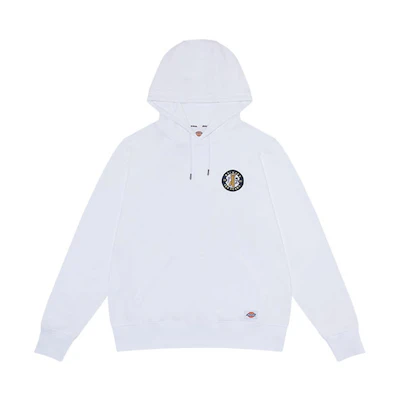 Dickies Unisex Fleece Hoodie with Kangaroo Pocket White DK010177C4D
