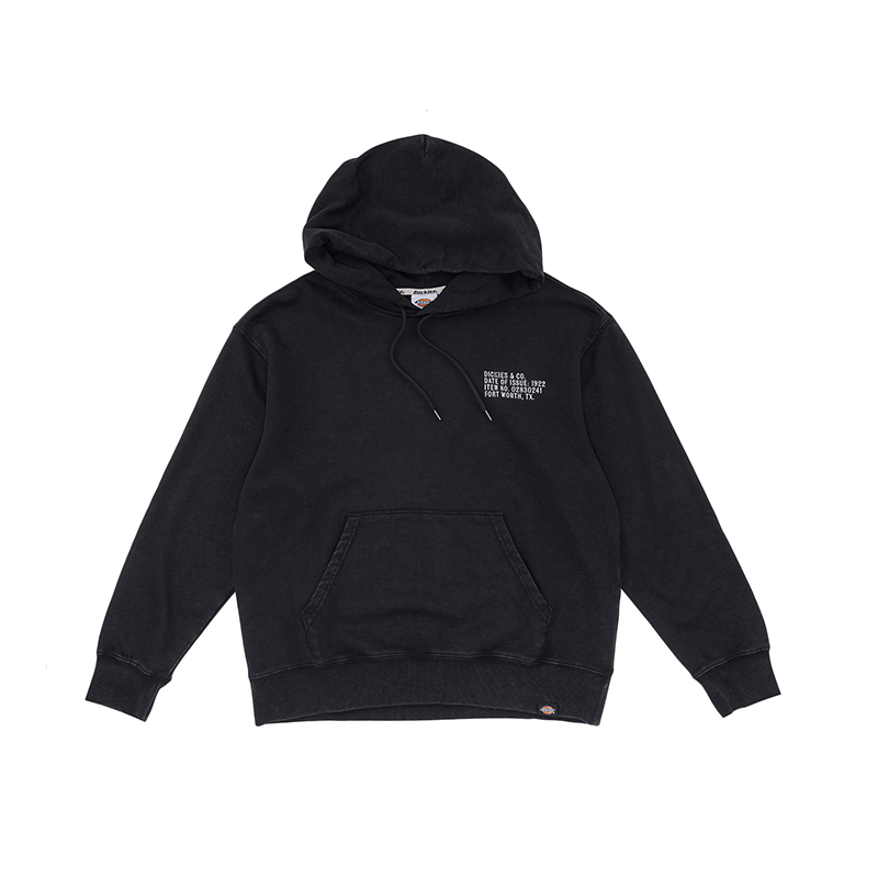 Dickies Unisex Hoodie Black with Lettering DK0A868JBLK