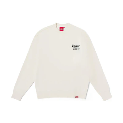 Dickies Unisex Letter Embroidered Fleece Crewneck Pullover Sweatshirt Long Sleeve DK012569C101