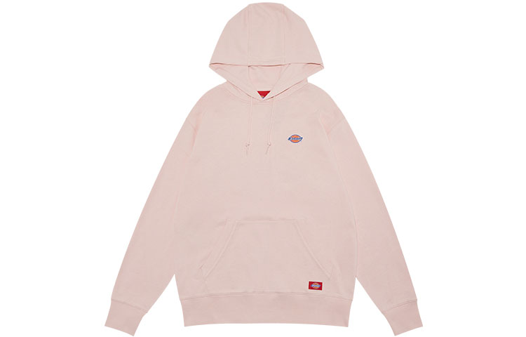 Dickies Unisex Peach Pink Logo Badge Cotton Hoodie DK008874C03