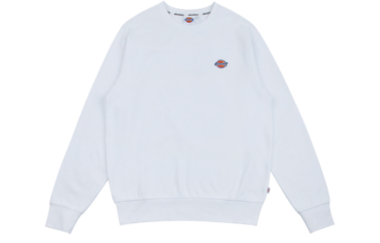 Dickies Unisex Solid Color Crewneck Pullover Sweatshirt White DK008082C4D1