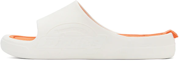 Dickies White-Orange Casual Slide Sandals for Sports and Beach. 232M50LXS85D White Orange Dickies White-Orange Casual Slide Sandals for Sports and Beach. 232M50LXS85D White Orange