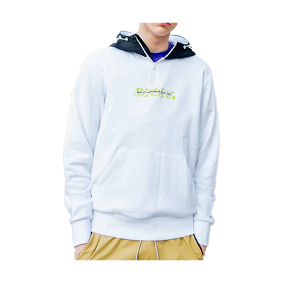 Dickies White Casual Zip-Up Hoodie DK007427C4D