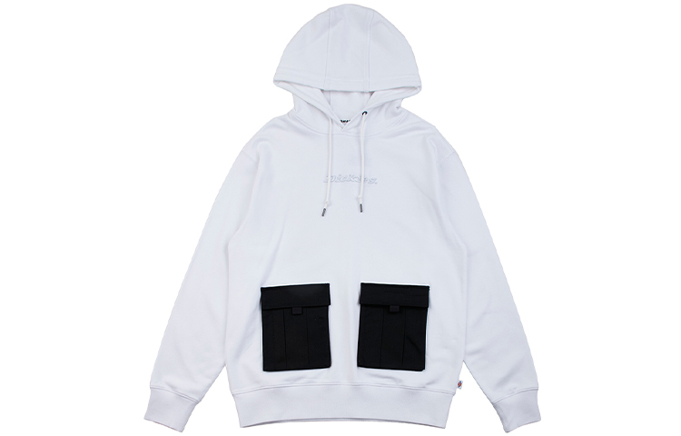 Dickies White Embroidered Logo Cotton Long Sleeve Sweatshirt DK008036C4D