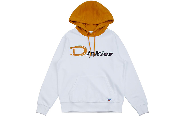 Dickies White Logo Embroidered Long Sleeve Hoodie DK008047C4D