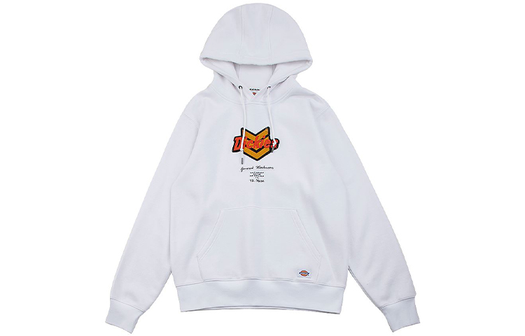 Dickies White Long-Sleeve Sweatshirt with Logo Print DK008041C4D