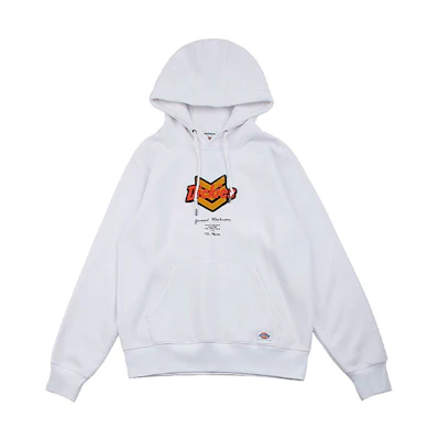 Dickies White Long-Sleeve Sweatshirt with Logo Print DK008041C4D