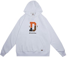 Dickies Winter Fleece Hoodie White Printed Sweatshirt DK009469C4D1 Dickies Winter Fleece Hoodie White Printed Sweatshirt DK009469C4D1