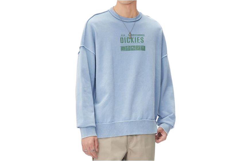 Dickies Workwear-Inspired Blue Crewneck Sweatshirt DK010960-CD6