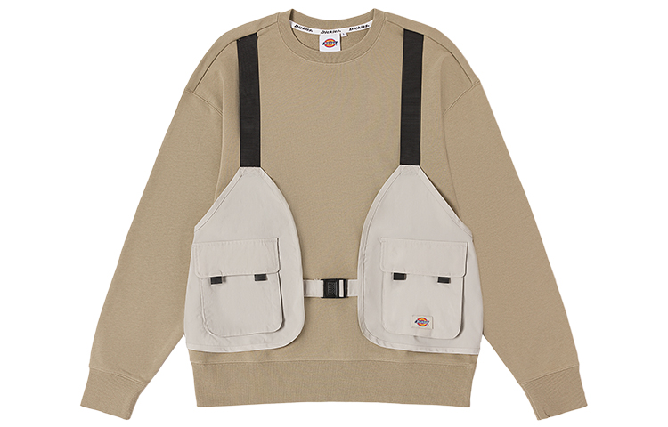 Dickies Workwear-Inspired Utility Suspender Crewneck Sweatshirt DK010943CH1