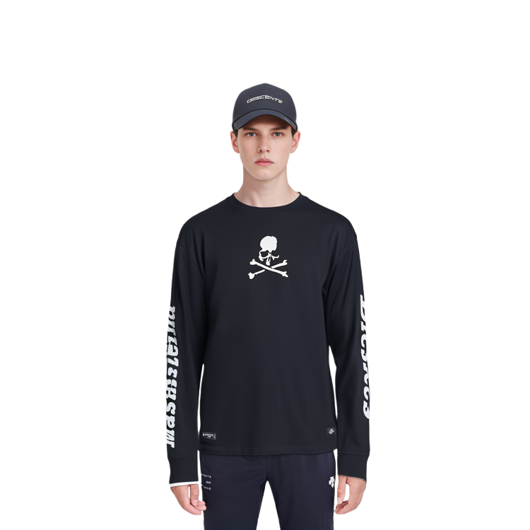 Shop Dickies x mastermind JAPAN SS23 印花標誌圓領T恤 白/黑 男款 DK011443BLK1