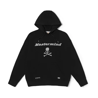 Dickies mastermind JAPAN SS23 Logo Print Relaxed Hoodie Black Fashion. DK011447BLK