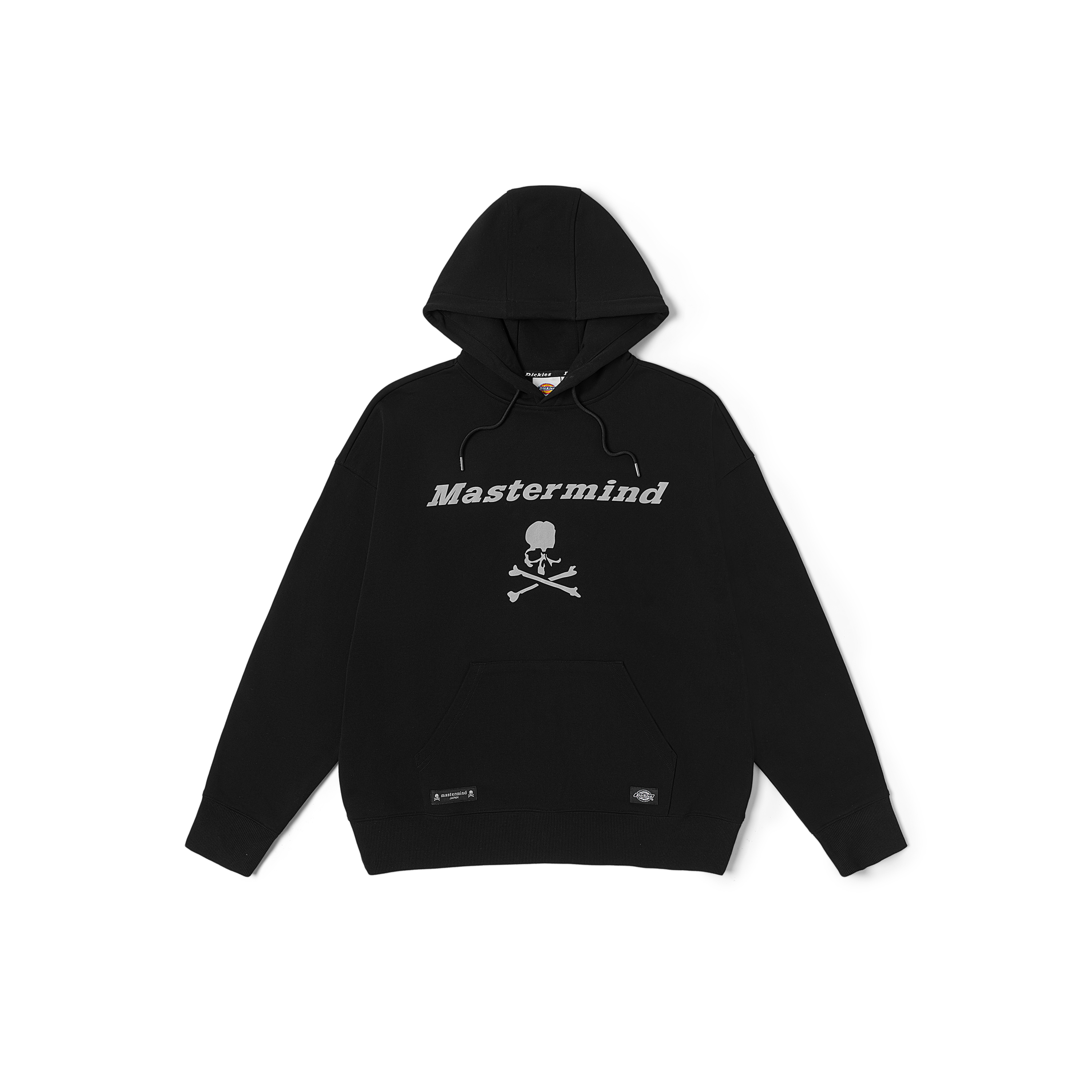Order Dickies x mastermind JAPAN SS23 黑色寬鬆版連帽衫 與標誌印花 時尚款式 DK011447BLK