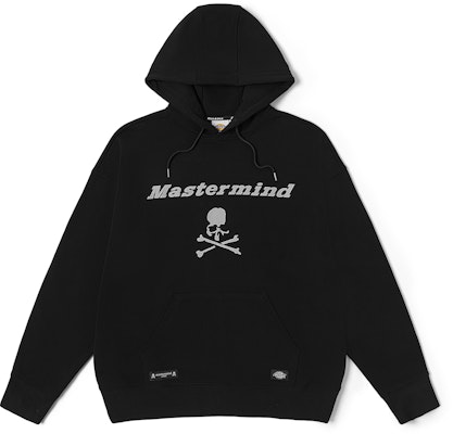 Dickies x mastermind JAPAN SS23 黑色寬鬆版連帽衫 與標誌印花 時尚款式 DK011447BLK Order Dickies x mastermind JAPAN SS23 黑色寬鬆版連帽衫 與標誌印花 時尚款式 DK011447BLK