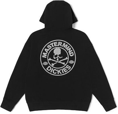 Dickies x mastermind JAPAN SS23 黑色寬鬆版連帽衫 與標誌印花 時尚款式 DK011447BLK Lookbook Dickies x mastermind JAPAN SS23 黑色寬鬆版連帽衫 與標誌印花 時尚款式 DK011447BLK