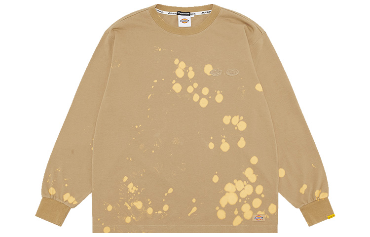 Dickies Randomevent Paint-Splatter Crewneck Sweatshirt Unisex Sand Color DK009730CH1