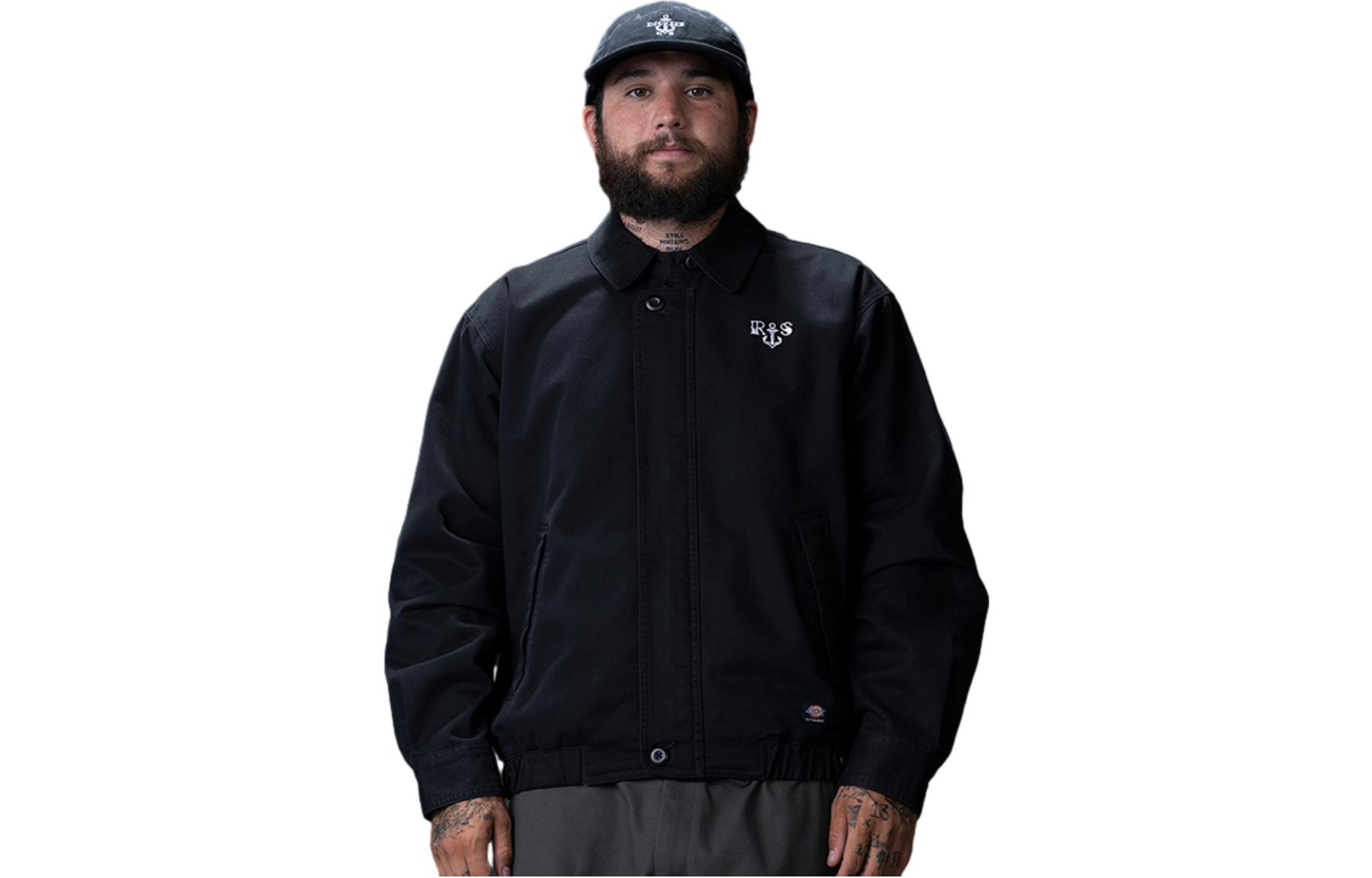 Dickies x Ronnie Sandoval Solid Zip-Up Straight-Cut Jacket Collaboration DK011265