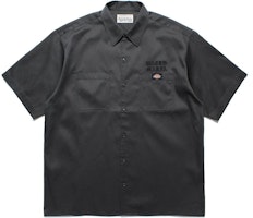 Dickies x WACKO MARIA SS24 Button-Up Shirt Unisex Charcoal with Embroidered Pocket. DC01-CH Dickies x WACKO MARIA SS24 Button-Up Shirt Unisex Charcoal with Embroidered Pocket. DC01-CH