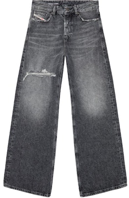 DIESEL 1996 D-Sire FW24 ユニセックス ダークグレー ワイドレッグ バギージーンズ A06926007X4-02 Buy DIESEL 1996 D-Sire FW24 ユニセックス ダークグレー ワイドレッグ バギージーンズ A06926007X4-02