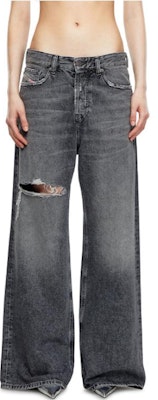 DIESEL 1996 D-Sire FW24 ユニセックス ダークグレー ワイドレッグ バギージーンズ A06926007X4-02 Shop DIESEL 1996 D-Sire FW24 ユニセックス ダークグレー ワイドレッグ バギージーンズ A06926007X4-02