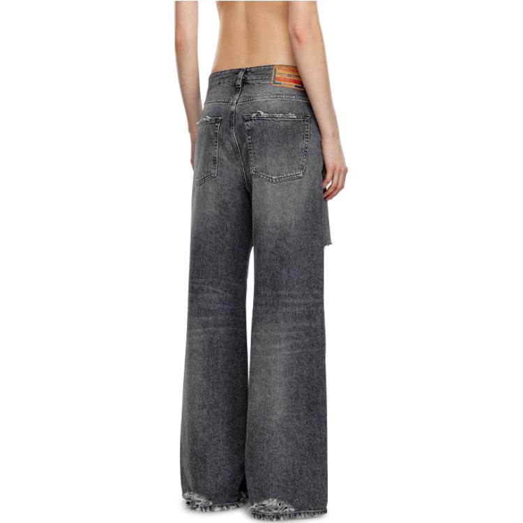Purchase DIESEL 1996 D-Sire FW24 ユニセックス ダークグレー ワイドレッグ バギージーンズ A06926007X4-02
