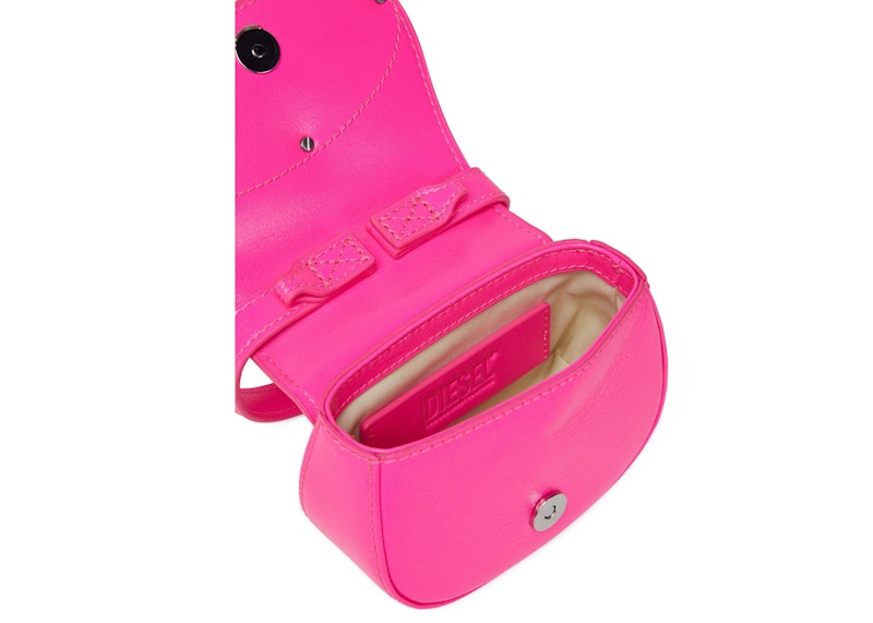 Lookbook ディーゼル 1DR XS ミニバッグ ピンクフルオ