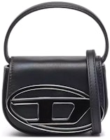 Diesel 1DR XS Mini Bag with D Plaque Black Diesel 1DR XS Mini Bag with D Plaque Black