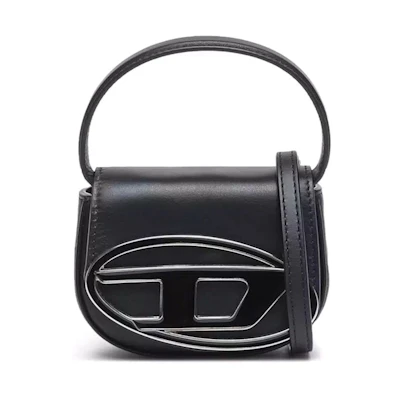 Diesel 1DR XS Mini Bag with D Plaque Black