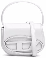 Diesel 1DR XS Mini Bag with D Plaque White Diesel 1DR XS Mini Bag with D Plaque White