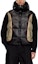 Lookbook DIESEL 24FW Black/Beige Patchwork Logo Embroidered Hoodie Vest Jacket A144060DBCH-9XX