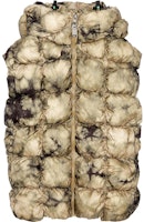 DIESEL Beige Tie-Dye Sleeveless Hooded Zip Vest. A095200DGAN-7BD DIESEL Beige Tie-Dye Sleeveless Hooded Zip Vest. A095200DGAN-7BD