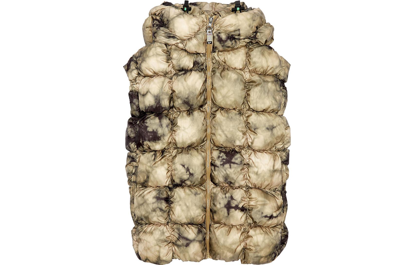 Order DIESEL Beige Tie-Dye Vest Lengan Tanpa Hud Zip untuk Lelaki/Wanita. A095200DGAN-7BD