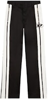 DIESEL Black and White Knit Joggers with Colorblock Stripe Detail A104870HYZI DIESEL Black and White Knit Joggers with Colorblock Stripe Detail A104870HYZI