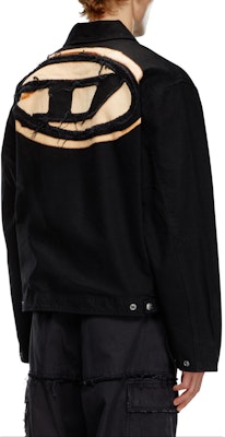 DIESEL Black Barn Stitch Embroidered Distressed Patch Loose Jacket. A141470LIBQ-9XX Lookbook DIESEL Black Barn Stitch Embroidered Distressed Patch Loose Jacket. A141470LIBQ-9XX
